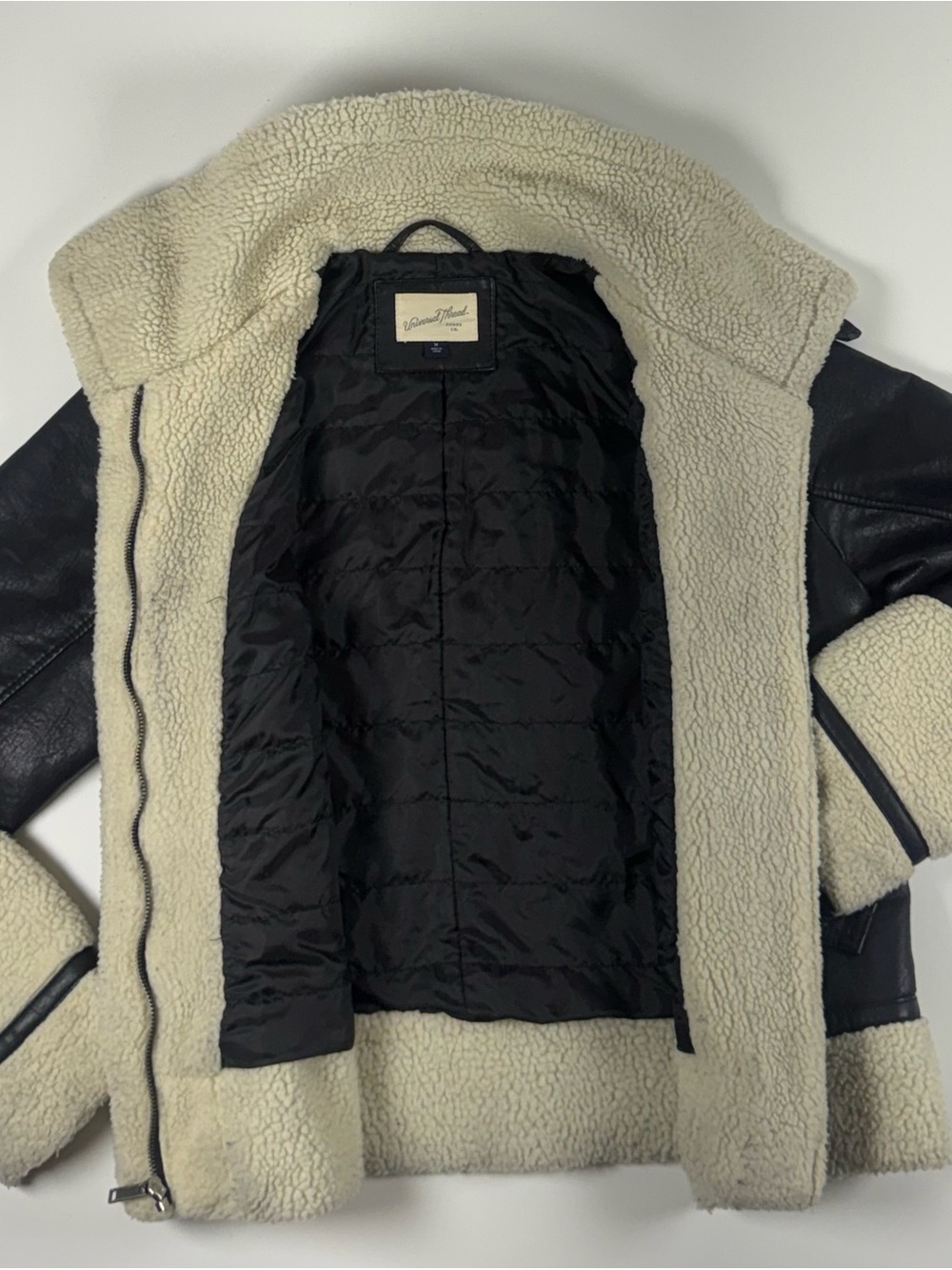 Universal Thread Black Jacket with Cream Label